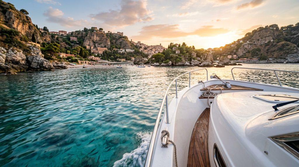noleggio barche Giardini Naxos in mare