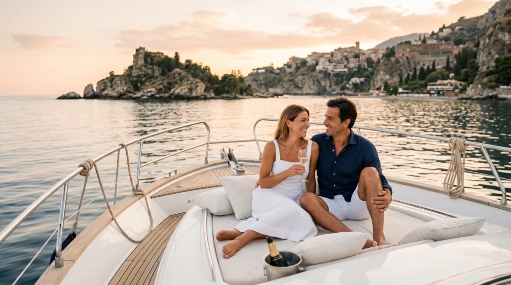 taormina boat rental aperitivo