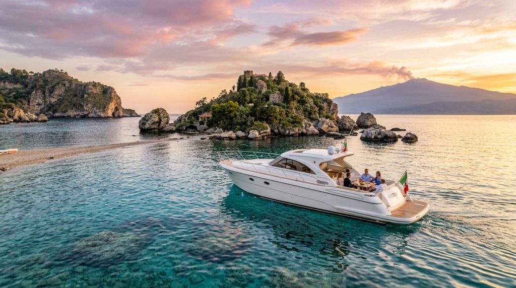 taormina boat rental in gruppo
